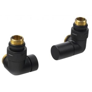 SAPHO - CORNER SIMPLY pripojovacia sada ventilov, čierna mat CP130BS vyobraziť