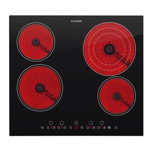 Klarstein Virtuosa, vstavaná varná doska, 6500 W, 4 zóny, 59 x 52 cm, sklokeramika vyobraziť