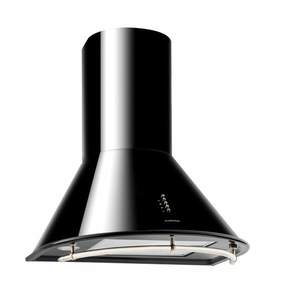 Klarstein Lumio Neo, digestor, 60 cm, komínový, 610 m³/h, retro dizajn, nehrdzavejúca oceľ, čierny vyobraziť