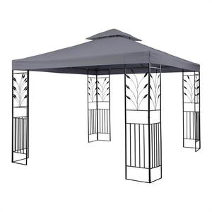 Blumfeldt Odeon Grey, záhradný altánok, 3 x 3 m, oceľ, polyester, tmavošedý vyobraziť