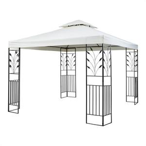 Blumfeldt Odeon Beige, záhradný altánok, 3 x 3 m, oceľ, polyester, svetlobéžový vyobraziť