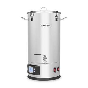 Klarstein Maischfest 25, sladový kotol, 5 dielov, 25 l, 1500/3000 W, dotykový LCD, nehrdzavejúca oceľ vyobraziť