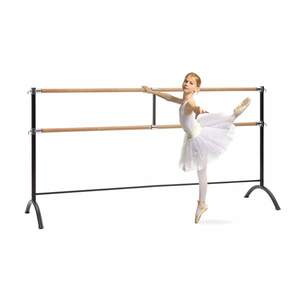 KLARFIT Barre Marie, dvojitá baletná tyč, voľne stojaca, 220 x 113 cm, 2 x 38 mm Ø vyobraziť