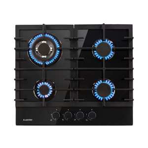 Klarstein Ignito 4, plynová varná doska, 4 Sabaf horáky, sklokeramika, čierna vyobraziť