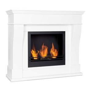 Klarstein Phantasma Cottage Pillar, etanolový krb, horáky z ušľachtilej ocele, doba horenia 2 h, biely/čierny vyobraziť