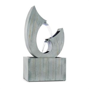 Blumfeldt Trumpet Flow, záhradná fontána, 8 W, pozinkovaný kov, LEDky vyobraziť