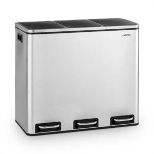 Klarstein Grandmaster Trash, pedálový odpadkový kôš, 54 l/3 x 18 l, tichý, PP, ušľachtilá oceľ vyobraziť