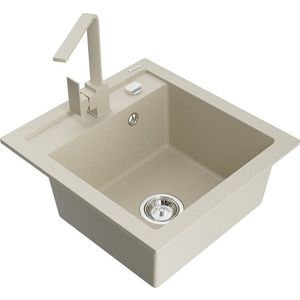 MEXEN/S MEXEN/S - Vito granitový drez 1-miska vrátane batérie Rita, béžová 6503-69-670300-69 vyobraziť