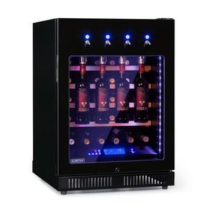 Klarstein First Class 36, chladnička na víno, 4 dispenser, 36 fliaš, 5-22°C, čierna vyobraziť