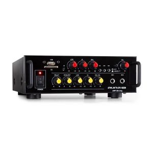 Auna Pro Amp EQ BT, HiFi karaoke zosilňovač, 2 x 30 W RMS, BT, USB, SD, 2 x mikrofónový vstup vyobraziť