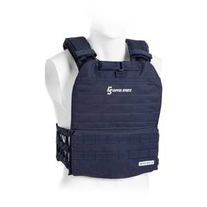 Capital Sports Battlevest 2.0, záťažová vesta, 2 x 8, 75 lbs (4, 0 kg) závažie, modrá vyobraziť