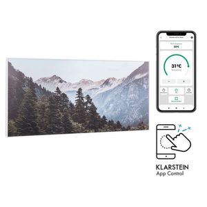 Klarstein Wonderwall Air Art Smart, infračervený ohrievač, 120 x 60 cm, 700 W, aplikácia, hora vyobraziť
