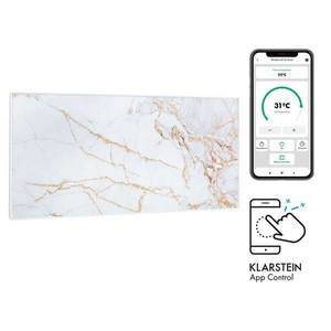 Klarstein Wonderwall Air Art Smart, infračervený ohrievač, 120 x 60 cm, 700 W, aplikácia, mramor I vyobraziť