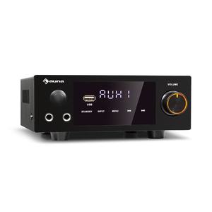 Auna AMP-2 DG, stereo HiFi zosilňovač, 2 x 50 W, RMS, BT/USB, optický & koaxiálny digitálny vstup vyobraziť