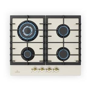 Klarstein Victoria 4, plynová varná doska, 4 horáky, sklokeramika, slonovinová vyobraziť