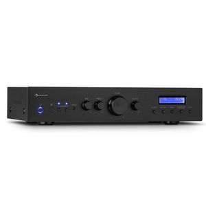 Auna AMP-CD608 DAB, HiFi stereo zosilňovač, 4 x 100 W, RMS, DAB+ BT, optický vstup, diaľkový ovládač vyobraziť