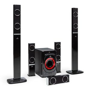 Auna Areal 825 5.1 Reproduktorový systém 200 W RMS BT USB SD AUX Diaľkové ovládanie vyobraziť