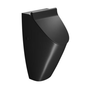 GSI - COUNITY urinál so zakrytým prívodom vody s otvormi pre veko 31x65cm, čierna mat 909826 vyobraziť