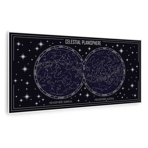 Klarstein Wonderwall Air Art Smart, infračervený ohrievač, 120 x 60 cm, 700 W, mapa oblohy vyobraziť