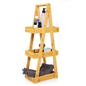 Blumfeldt Premium, regál do sprchy, 26 x 66 x 18 cm, odolný voči vode, bambus vyobraziť