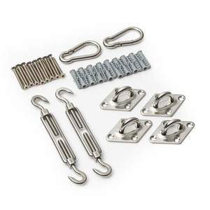 Bambuswald Montážna súprava na slnečnú clonu, nehrdzavejúca oceľ, 24-dielna vyobraziť