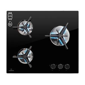 Klarstein Trifecta 3, plynová varná doska, 3 horáky, veľký, normálny a pomocný horák, sklokeramika vyobraziť
