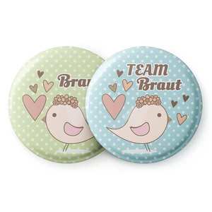 Spielehelden Odznaky Vogel I Dievčenská rozlúčka so slobodou 20 odznakov 5, 6 cm extra veľké Darček na dievčenskú rozlúčku so slobodou vyobraziť