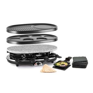 Klarstein All-U-Can Grill, raclette gril 4 v 1, 1500 W, pre 8 osôb, príslušenstvo vyobraziť