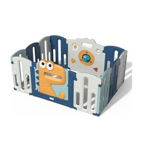 Babify Detská ohrádka s modulárnou konštrukciou, odolná voči poveternostným vplyvom, skladacia a protišmyková pre vonkajšie/interiérové použitie vyobraziť