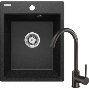 DEANTE DEANTE - Corio graphite Granitový drez s batériou, 1-miska ZRCB2103 vyobraziť