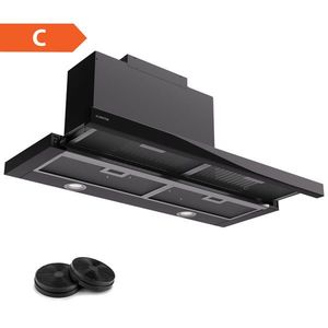Klarstein Mariana 90 Neo, plochý digestor, 491 m³/h, odsávanie/recirkulácia vzduchu, LED, EEK C vyobraziť
