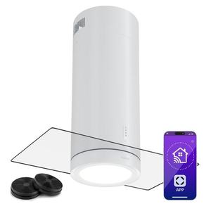 Klarstein Beretta Premium Smart, ostrovčekový digestor, 544 m³/h, aplikácia, odsávanie/recirkulácia vzduchu, LED, filter s aktívnym uhlím vyobraziť