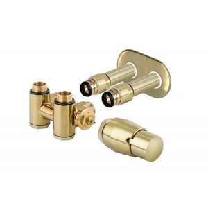 HOPA - THERMCOMB-SET, stredový ventil (Z4K) s pripojením pre elektrickú tyč - Farba - Zlatá, Variant - Pravá RDTHERMCOMSETRG vyobraziť