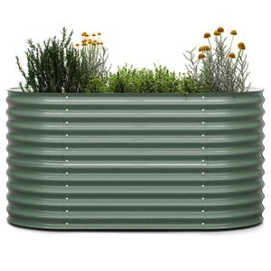 Blumfeldt High Grow, vyvýšený záhon, 160 x 80 x 80 cm, z vlnitého oceľového plechu, jednoduchá montáž, odolný voči hrdzi a mrazu vyobraziť