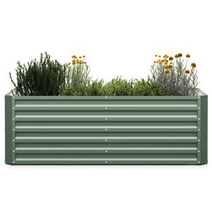 Blumfeldt High Grow Straight, vyvýšený záhon, 180 x 60 x 90 cm, z vlnitého oceľového plechu, jednoduchá montáž, odolný voči hrdzi a mrazu vyobraziť