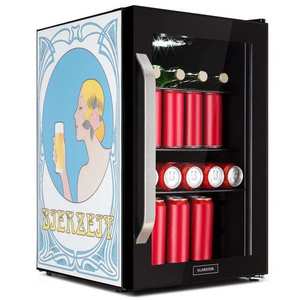 Klarstein Beersafe 70 Bierzeit Edition, chladnička, 70 litrov, 3 police, sklenené dvere, nehrdzavejúca oceľ vyobraziť