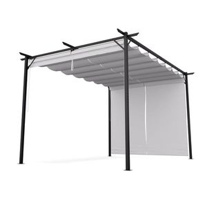 Blumfeldt Pantheon Robust, pergola, 3 x 4 m, s bočnými roletami, práškovo lakovaná oceľ odolná voči poveternostným vplyvom vyobraziť
