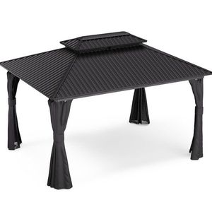 Blumfeldt ShadeFortress, altánok, 4 x 3 m, pozinkovaná oceľová strecha, chráni pred slnkom, dažďom a vetrom vyobraziť