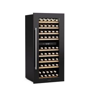 Klarstein Vinsider Duo chladnička na víno, 79 fliaš, 2 chladiace zóny, UV ochrana, 9 políc, Dotykové ovládanie vyobraziť