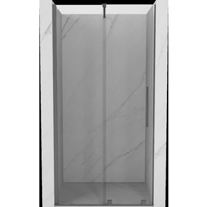MEXEN/S - Velár posuvné sprchové dvere 120, transparent, grafit metal 871-120-000-01-95 vyobraziť