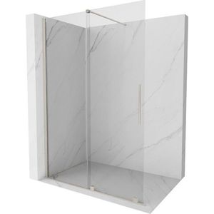 MEXEN/S - Velar Sprchová zástena posuvná Walk-in 160 x 200, transparent 8 mm, nikel kartáčovaný 871-160-000-03-97 vyobraziť