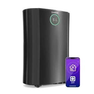 Klarstein DryFy ProConnect 16L odvlhčovač vzduchu, 16 l/deň, 18 m², WiFi, Aplikácia, LED indikátor, 24-hodinový časovač vyobraziť