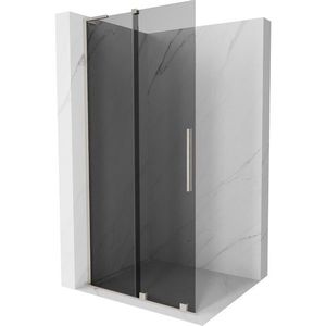 MEXEN/S - Velar L Sprchová zástena posuvná Walk-in 110 x 200, grafit 8 mm, nikel kartáčovaný 871-110-003-43-97 vyobraziť