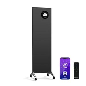 Klarstein Wonderwall Smart Bornholm Infračervený ohrievač, 400 W, Inteligentné ovládanie, montáž na stenu, LED-Displej vyobraziť