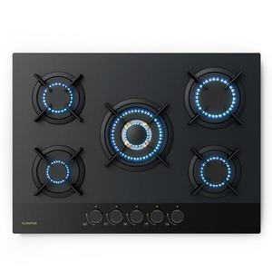 Klarstein Goldflame Nano plynová varná doska, 5 mosadzných horákov, Nano povlak, LPG/zemný plyn vyobraziť