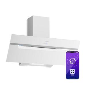 Klarstein BigBite šikmý digestor | režim odsávania vzduchu a recirkulácie | bezpečnostné sklo | 417 m³/h | 90 cm vyobraziť