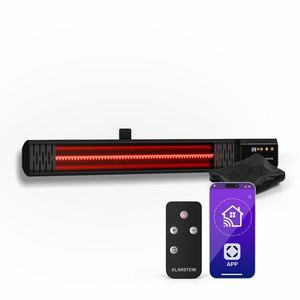 Klarstein Phantom infračervený ohrievač na stenu | 2000 W | 15 m² | Výkonný a tenký | 84 cm x 10 cm vyobraziť