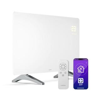 Klarstein Wonderglass infračervený panel | 480 W | 7 - 14 m² | Moderný sklenený dizajn | 90 cm x 58 cm vyobraziť