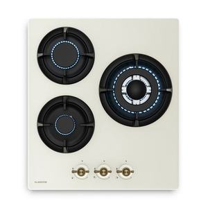 Klarstein Victoria plynová varná doska | 3 hliníkové horáky | kompatibilné so zemným plynom a LPG | 6050 W | 45 cm vyobraziť
