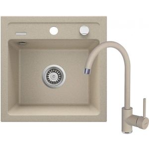 DEANTE DEANTE - Zorba sandy - Granitový drez vrátane batérie, 1 - bowl ZQZA7103 vyobraziť